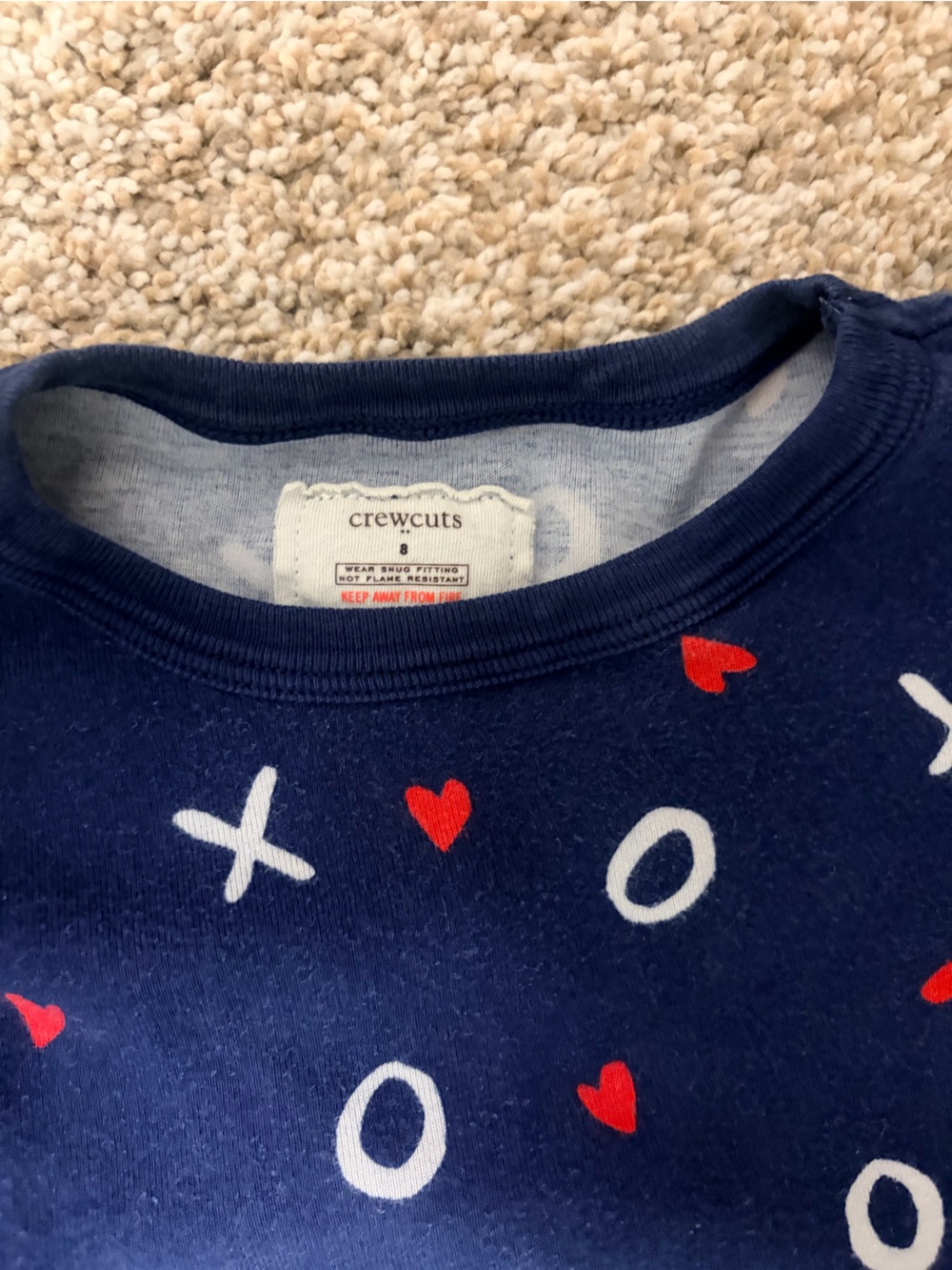 XO Pattern Pajama Set - Picture 8 of 15